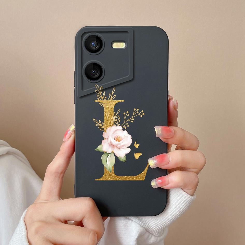 

Для Itel S23 Plus A60s P40 + Tecno Pova 4 5 Pro Camon 20 Premier Чехол Роскошные цветочные буквы Матовые сумки для телефонов Мягкие силиконовые противоударные бамперы Tecno Pova 5 Pro