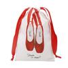 Large Capacity Ballet Shoulder Bag Canvas Mini Bag Pendant Toe Shoes Drawstring Bag  Travel