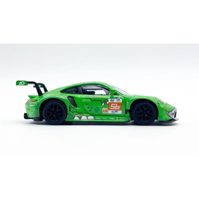 JEQU7 Spark 1:64 Porsche 911 RSR AO Racing 2023 Le Mans 56 Rexy Roxy Diecast Modellauto