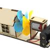 Tre DIY Vindturbiner Leke Fysikkeksperiment Funksjonsprinsipp Utvikling Elektroniske Leker Mini