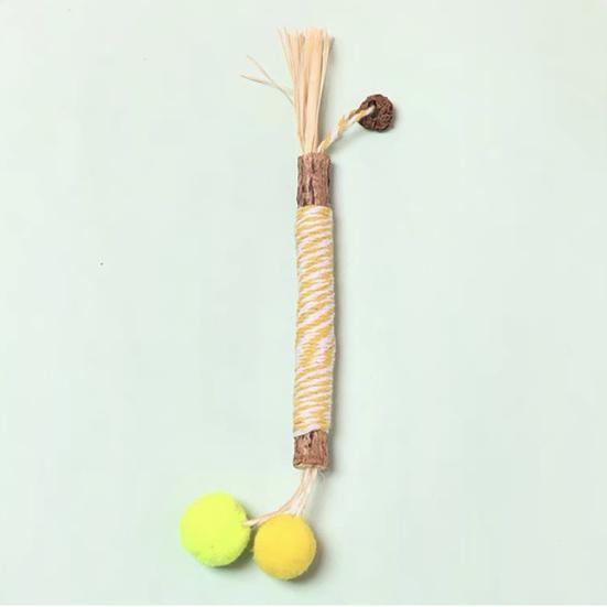 Natural Cat Chew Stick Cats Silvervine Dental Stick Promote Oral Health Bite Resistant Safe Chew Toy Teething Toy for Indoor Kittens