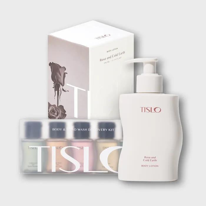 TISLO Perfume Body Lotion 330ml + Wash Discovery Set