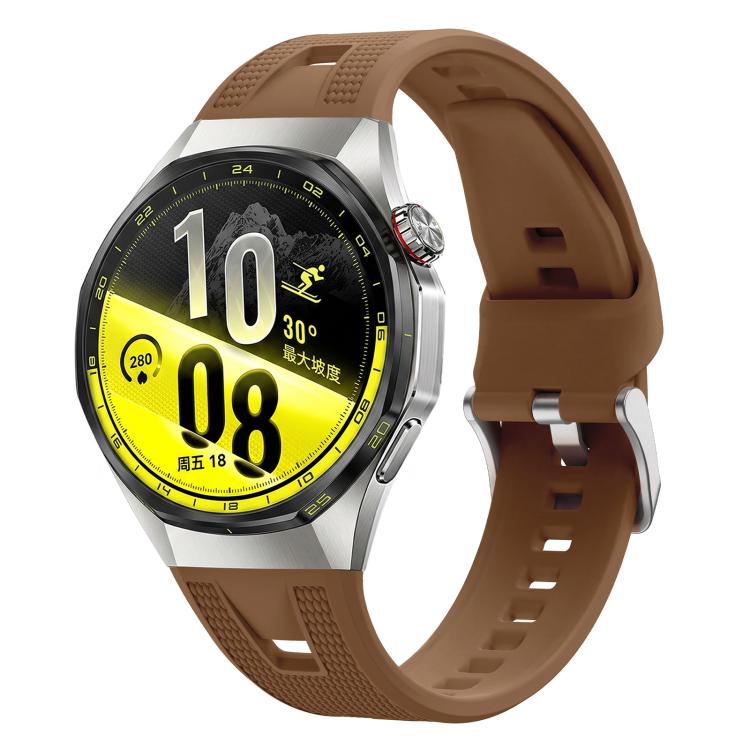 Geflochtenes einfarbiges Silikon-Uhrenarmband für Huawei Watch GT7 Pro / GT6 Pro 46mm, Verstellbares Ersatz-Armband, Nur Armband