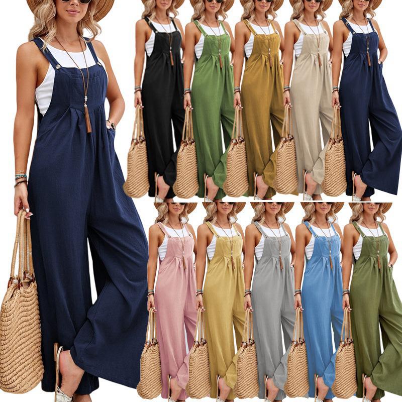 Frühjahr-Sommer 2026 Damen-Jumpsuits & Overalls Kollektion mit weitem Bein