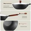 COOKER KING CC30CG 30cm Cast Iron Stir-Fry Wok