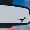 Dinosaur Silhouette Car Stickers Waterproof for Rearview Mirror Windows Animal Decoration Vinyl Decals Funny Auto Accessories
