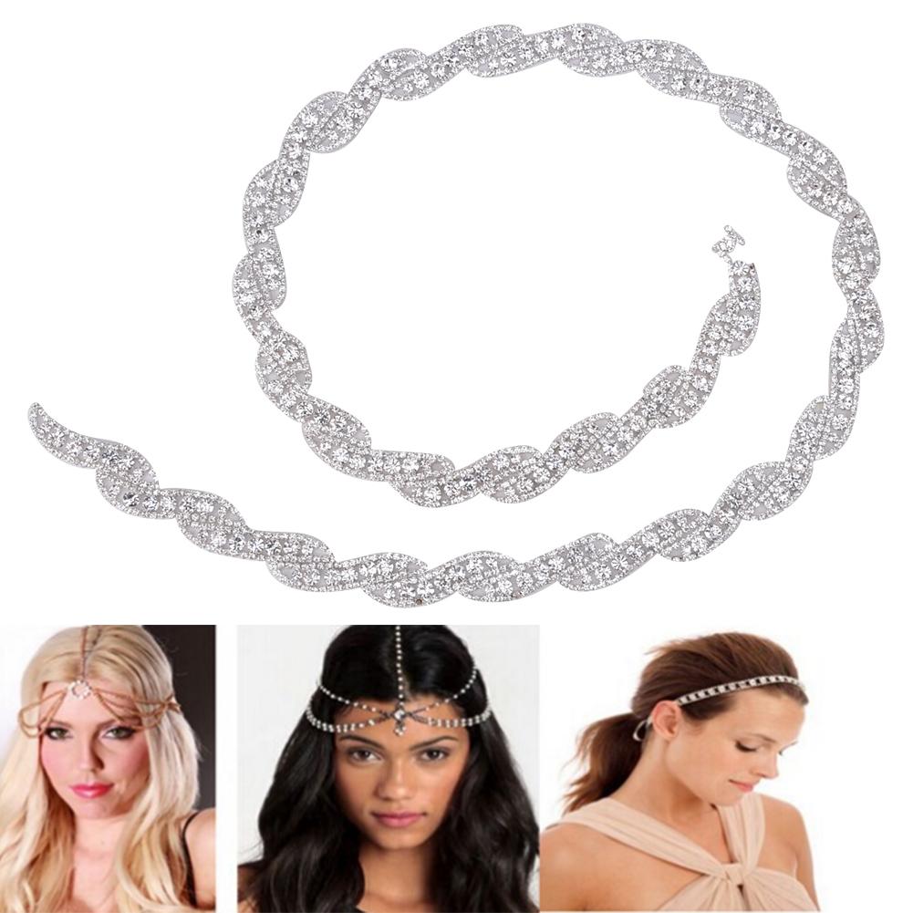 1 Двор (90см) Хрустальная стеклянная стразовая цепочка отделка DIY одежда шитье рукоделие украшение