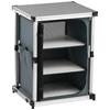 VEVOR Folding Camping Storage Cabinet, Outdoor Portable Aluminum Lightweight Table, Quick Set-up Compact Kitchen Cook Station