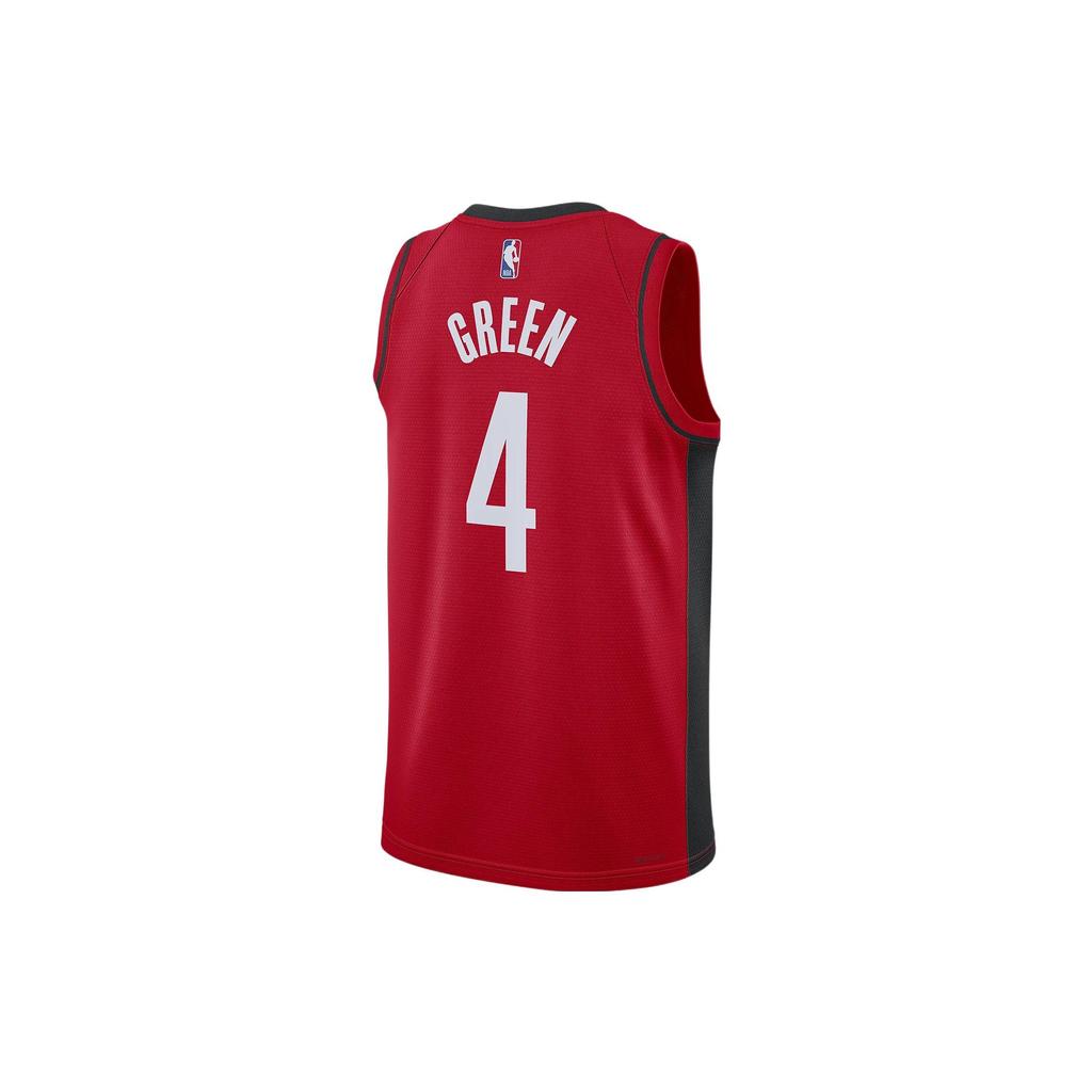 Nike NBA Swingman Jersey 22-23 Season Houston Rockets Jalen Green #4 Summer Sleeveless Basketball Vest Unisex Tops Red DN2006-659