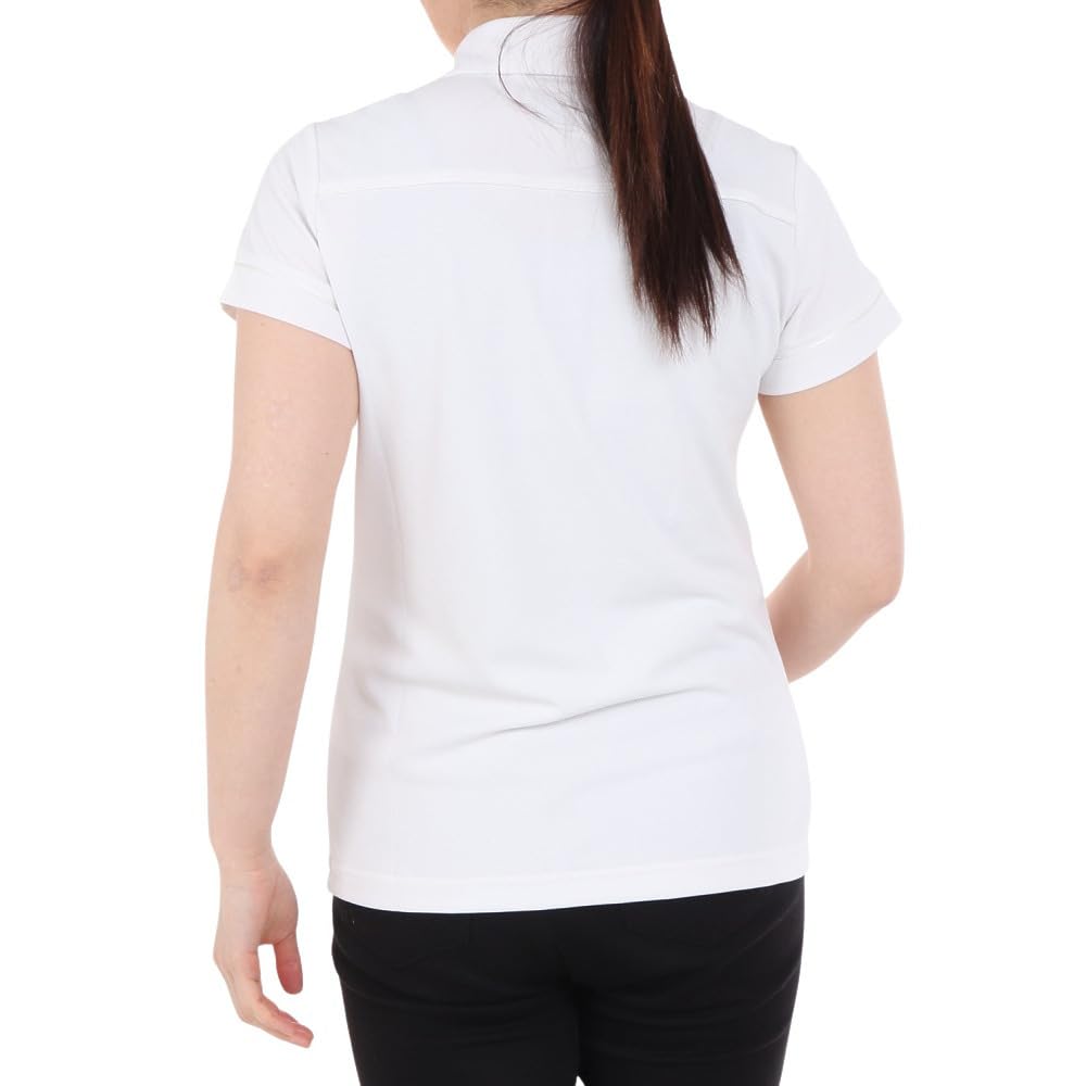 Golf Short Sleeve Polo Shirt Thermal UV 0 [New Balance] Women's (KoKaGeMAX Cooling, Protection, Stretch) / 012-4168503 030_White [S]