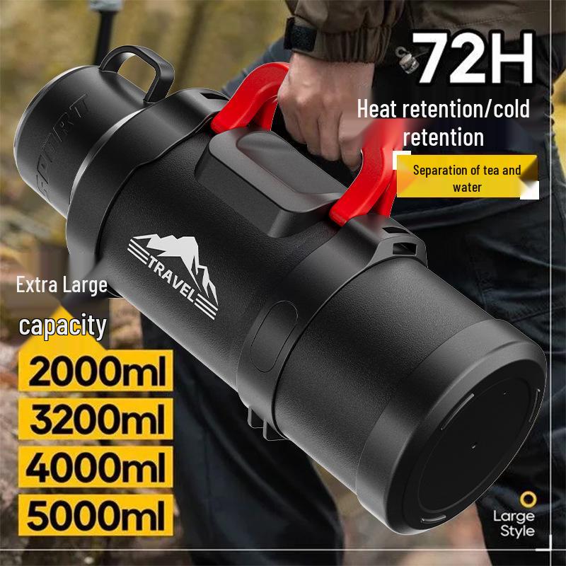 Large Portable Thermos Flask Water Bottle - Outdoor & Household Hot Water Cup