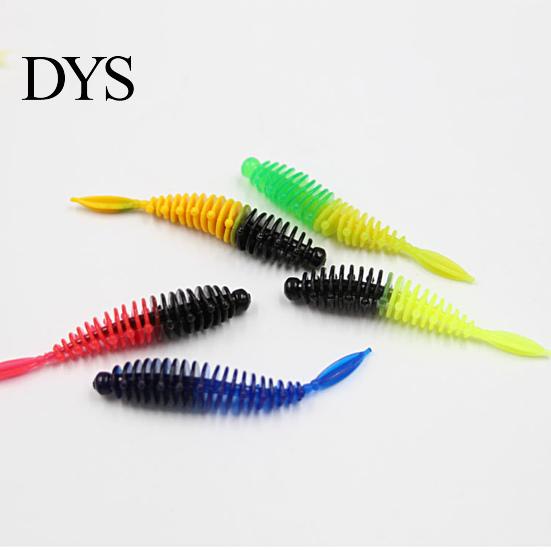 Bright Color 8Pcs/Set 5.5cm/1.3g Fishing Lure Simulated Flexible Vivid Reusable Fish Bite Attraction Universal Soft PVC Trout Artificial Worm Swimbait