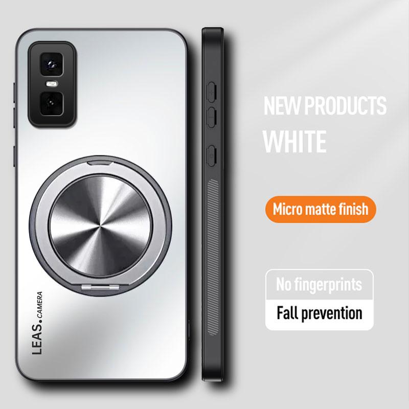 Matný magnetický držák pouzdro Infinix GT 30 Pro Nárazuvzdorný 360° otočný prstenový stojánek Kryt pro Infinix Smart 10 Plus