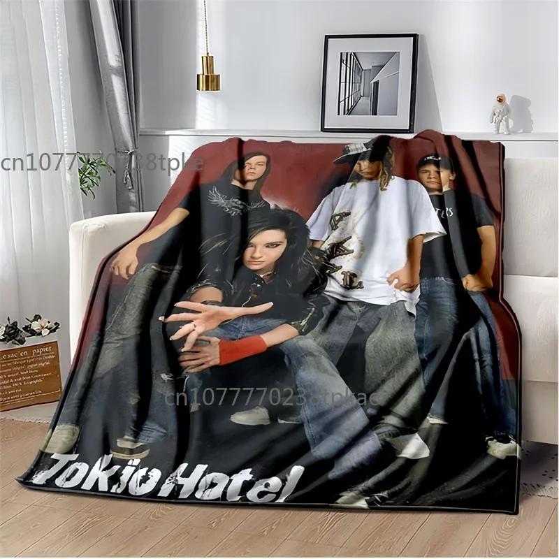 Tokio Hotel Band Music Blankets, Fashion Throw Blanket,for Bedroom Living Room Sofa Bed Office Car, Brithday Gift,Decke