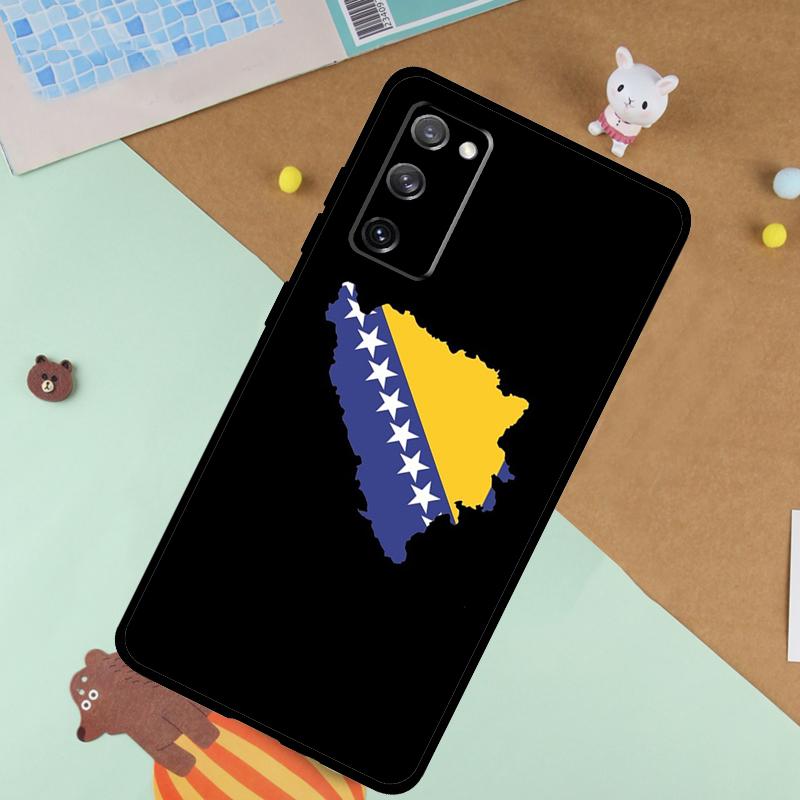 Bosnia Flag Soft Case For Samsung Galaxy S24 Ultra S9 S10 S20 S22 S23 Plus S21 FE S25 Ultra Funda Cover
