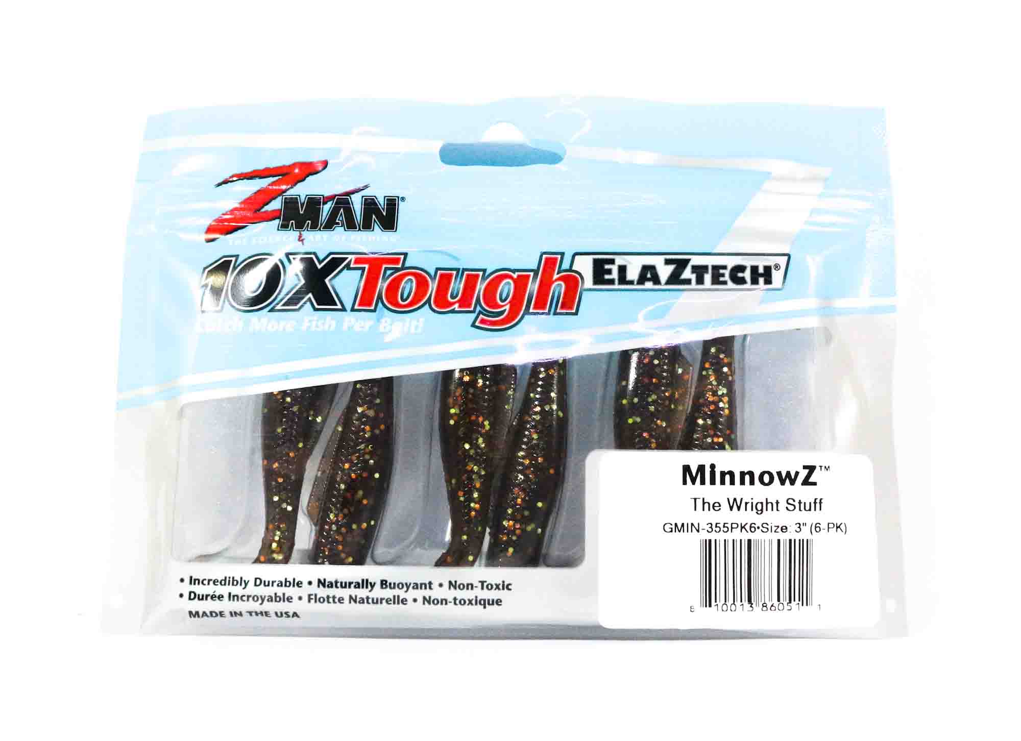 

Мягкая приманка Zman MinnowZ 3 дюйма, 6 шт. в упаковке The Wright Stuff (0511)