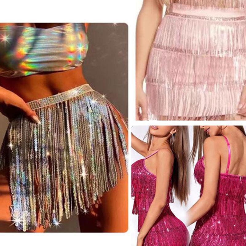 10 Yards Mesh Tassel Fringe Sequins Lace Trim Tassels Fabric DIY Sewing Stage Perform Latin Dress Wedding Clothes Accessories