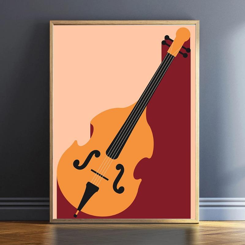 Abstract Creative Violin Instruments Elements Art Postersmurals Canvas Prints Music Classrooms Bedrooms Room Home Decoation