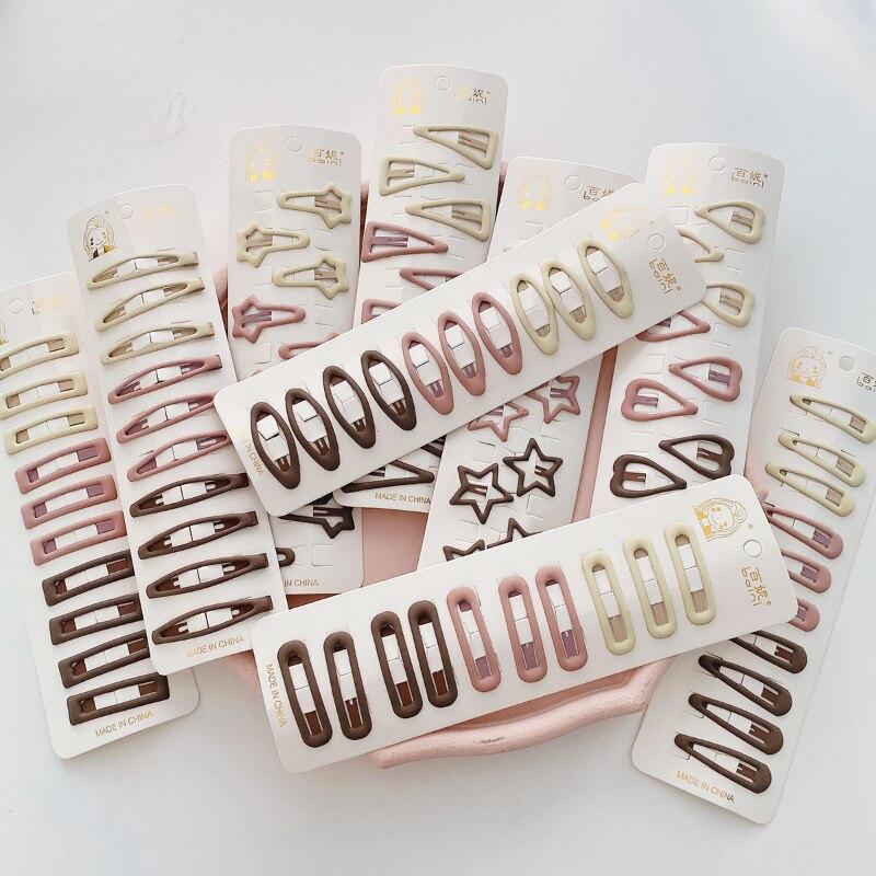 10 stücke Neue Koreanische Haarnadeln für Kinder Mädchen Milch Tee Farbe Prinzessin Haarspangen Bang Seite Clip Kleines Mädchen Haar zubehör