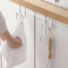 1/4/10pcs Heavy Duty Stainless Steel Over Door Drawer Cabinet Hooks Double S-Shaped Door Hooks for Towels Clothes Sundries Coat