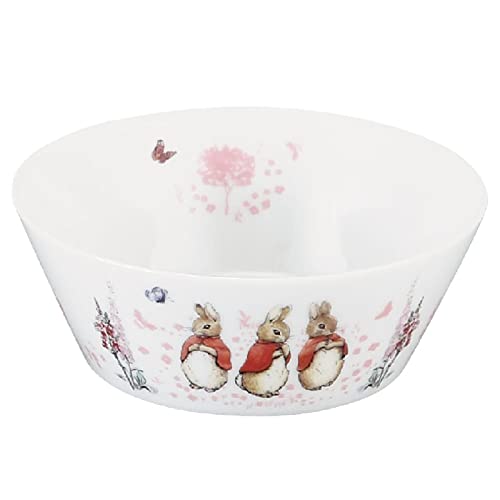 Peter Rabbit Schüsseln und Teller, ca.. 13cm, Set für 2 Personen, Mikrowellengeeignet, Hergestellt in Japan, PR560-79