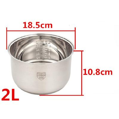 Non Stick Cooking Pot 304 Stainless Steel Rice Cooker Inner Container Replacement Accessories Food Rice Cooker POT