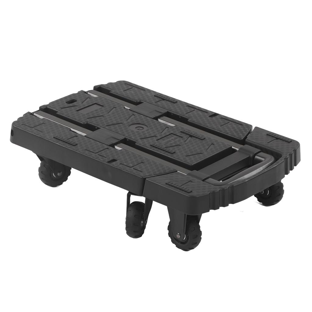 Folding Hand Truck 440lbs Heavy Duty Dolly Cart with 4 360 Degrees  Rotating Wheels for Airport Travel