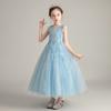 Girls Princess Puffy Lace Flower Girl Party Performance Dress