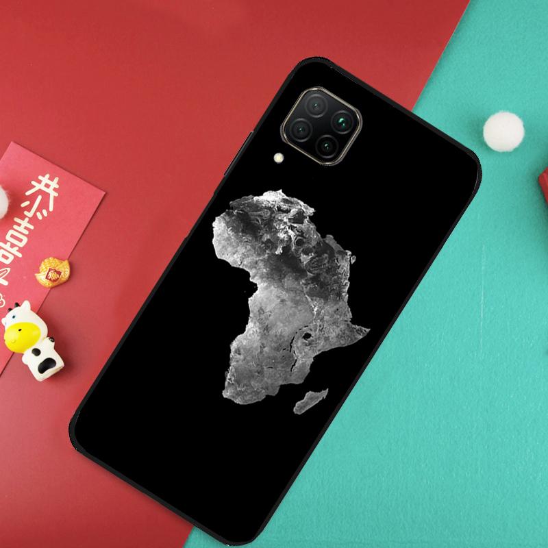 Africa Map Geography For Huawei Nova Y73 Y70 Y72 Y60 Y90 Y61 Y91 8i 7i 11i 12i 12s 9 10 SE P20 P30 P40 Lite Case