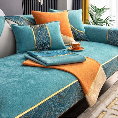 Living Room Sofa Cover Chenille Couch Covers Sofa Cushion Mat Four Seasons Sofa Towe L-shaped Couchs Cover Protection Set
