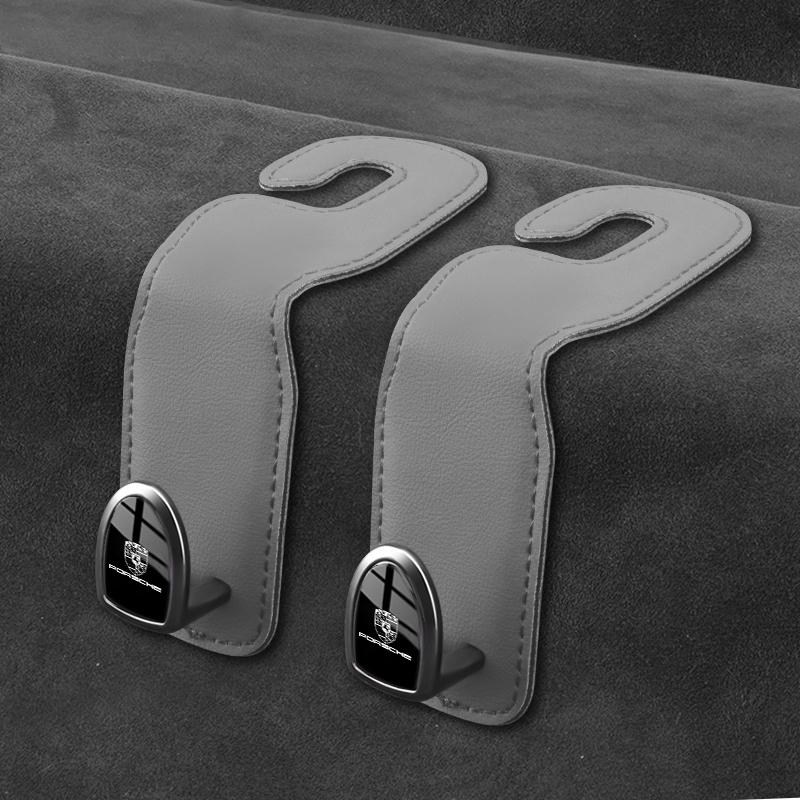 Hooks for Bag Car Seat Headrest Organizer Holder For Porsche 911 Cayenne 918 Pajun 917 718 Panamera Macan Auto Storage Accessory