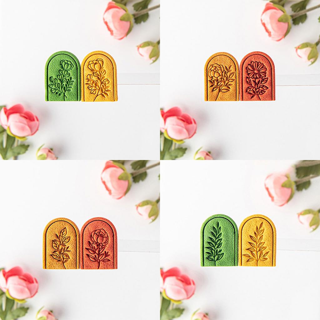 Soft Pottery Polymer Clay Cutter Pottery DIY French Earrings Flower Cutting Dies for Earring Jewelry Pendant Making