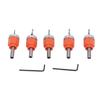 5 Pcs Countersink Drill Bit Set 2.8 3 3.2 3.5 4mm Diameter Adjustable Depth Countersunk Drill Hole Opener with Wrench