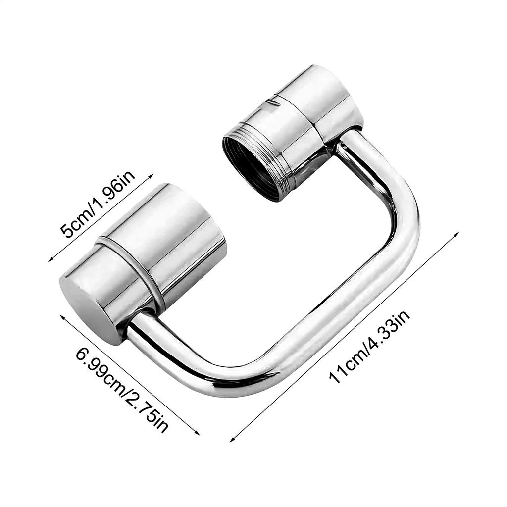 1080 Swivel Faucet Extender Universal Splash-Proof Dualed Spray Modes Rust-Proof Bathroom Sink Accessories With Adapter