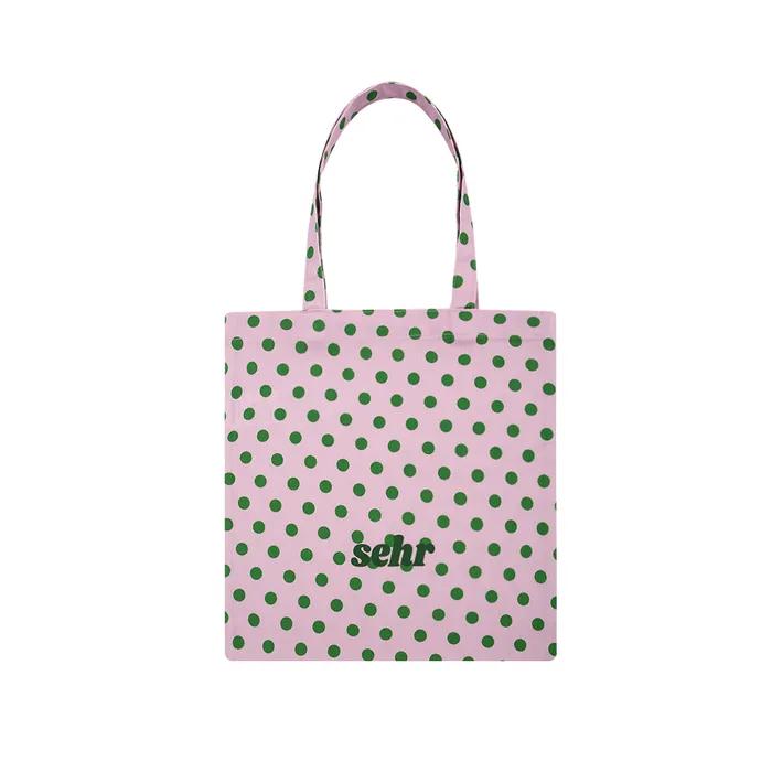 Dot Middle Tote Bag (Pink)