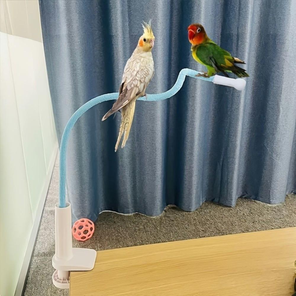 Linen Rope DIY Bendable Perch for Birds Comfortable Grip Parrot Standing Perch Stand  Indoor