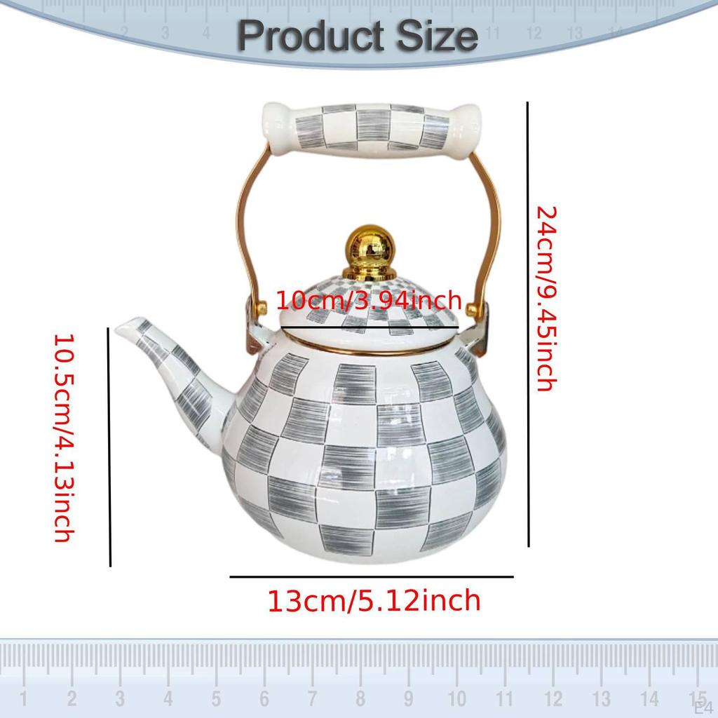 Classic Design Enamelled Ceramic Teapot, Ideal for Restaurants, Kitchens, Parties And Homes.