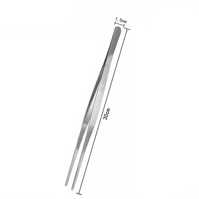 Stainless Steel Food Tongs Barbecue Tongs BBQ Clip Kitchen Clamp Cooking Tweezers Grill Pliers Kitchen Accessories CFQJ006