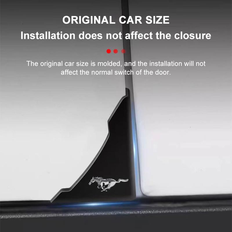 2pcs Car Door Corner Protection Decals 3D Sticker Car Styling For Ford Mustang F10 Zapatillas Miniatura Gt Shelby 2005 2015 Mujer 2012 Kuga