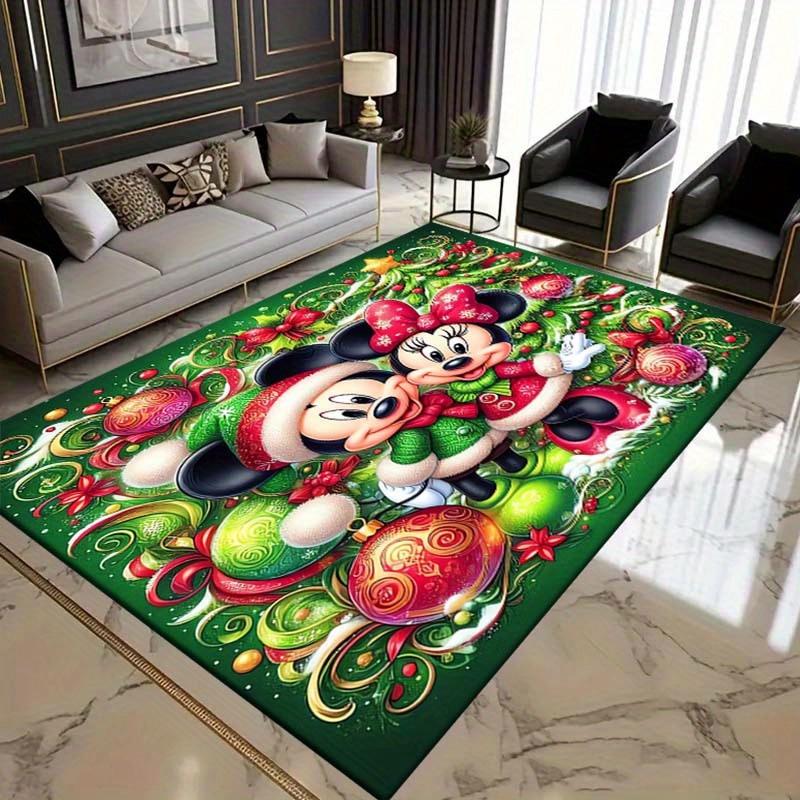 

1pc Friendly Mickey Minnie Carpet Durable Non-Slip, Perfect for Indoor & Outdoor Living, Bedroom, Office, and More, 60cm by 90cm