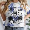 Women T-shirts New Ladies Casual Female Clothes Tops Black Cat Books Print Ladies Tees Tshirt Cartoon Graphic T-Shirt Clothing