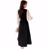 Autumn and Winter French Style Long-sleeved Small Dress Children Dress Waist Slimming A-line Long Dress