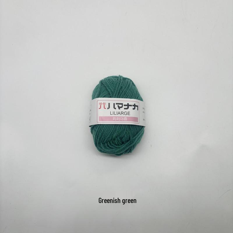 Korean Baby Milk Cotton Yarn: 4-Strand Crochet & Hand Knitting Yarn for Dolls, Infants, and Children.