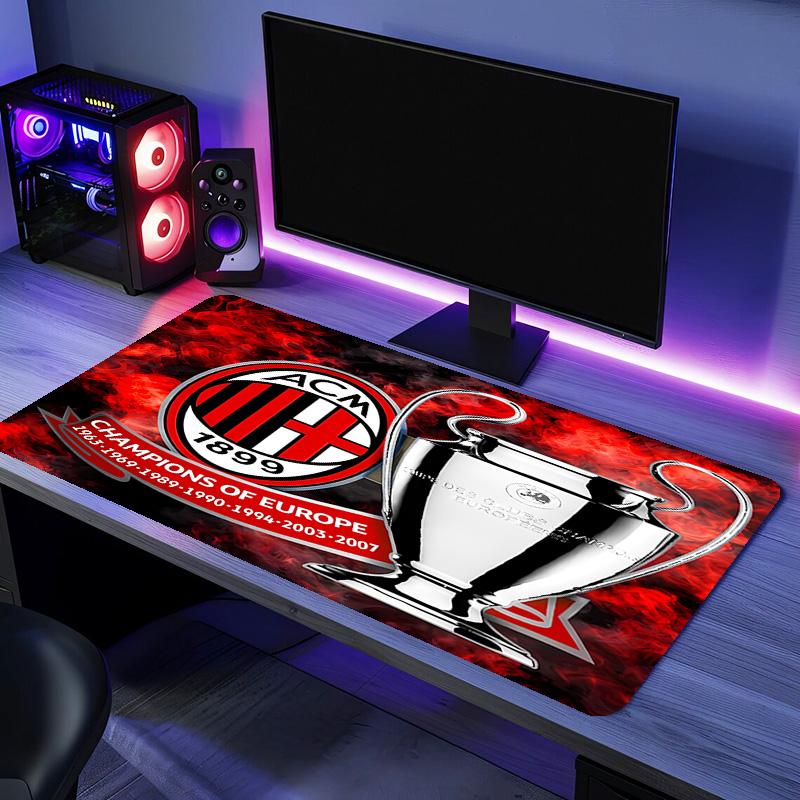Associazione Calcio Milan Mauspade - Rutschfeste Gummibasis, Glatte Oberfläche für Arbeit, Gaming, Büro und Heimgebrauch, Schreibtisch-Mauspad