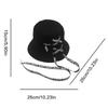 Stylish Ribbon Detail Bucket Hat Breathable Cotton Adjustable Outdoor Summer Fisherman Hat for Men Women and Teens