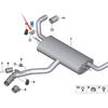 BMW X5 E70/X6 E71 Držák výfukového tlumiče