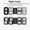 3D LED Digital Clock Simple and Stylish LED 3 Alarms Electronic USB Table Clock Time Temperature Wall Clock for Living Room