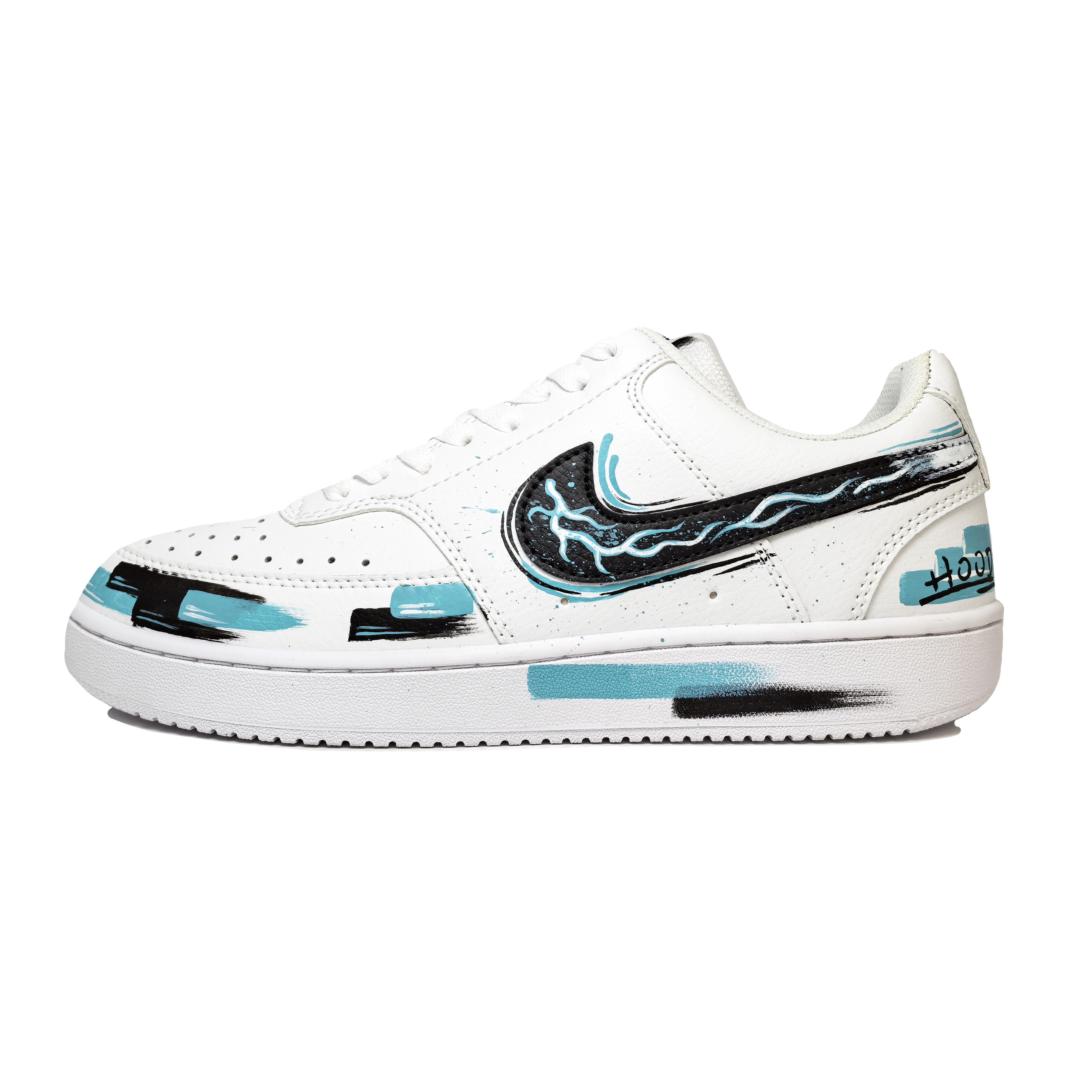 

Nike Court Vision 1 Jade Bay Tsunami Abrasion Resistant Low top Skateboard Shoes Unisex Blue White DH2987-101(team488-) 35.5