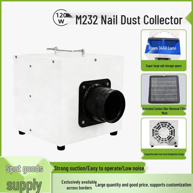 Nail Salon High-Power Nail Dust Collector with Strong Suction and Odor Removal