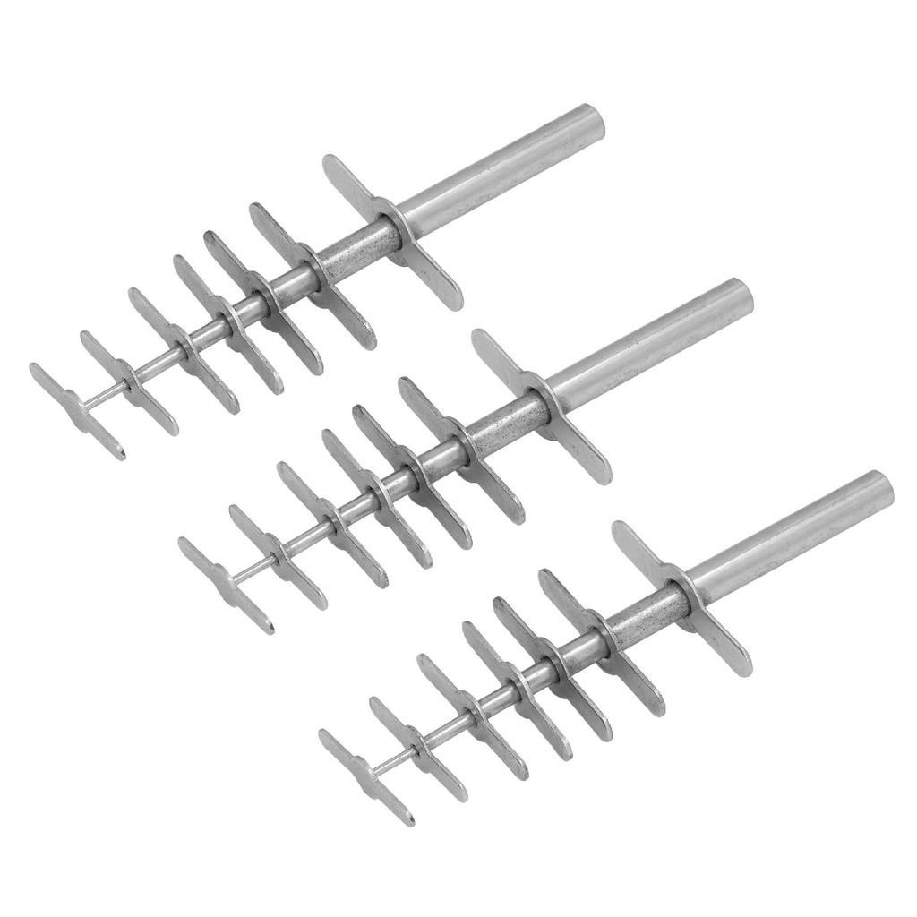 3Pcs Cork Borer Set Stainless Steel Manual Rubber Stopper Borer Tool for Laboratory Experiments